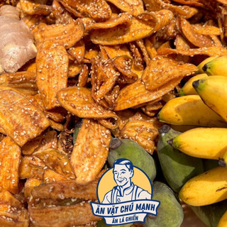 Chuối Sấy Giòn Mè Gừng - Ăn Vặt Chú Mạnh