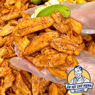 Chuối Sấy Giòn Mè Gừng - Ăn Vặt Chú Mạnh