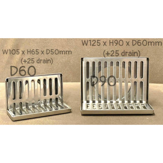 Phễu thoát nước mưa thoát ngang D60,D90 INOX304, phễu thoát nước vách tường hành lang, ban công thoát góc tường