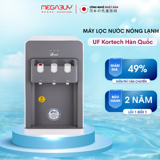 Máy lọc nước nóng lạnh mini để bàn nhập khẩu FujiE, 4 cấp lọc UF Kortech Hàn Quốc gia đình uống trực tiếp làm lạnh Block