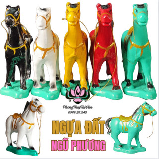 Ngựa Đất (Size Nhỏ Dài từ 20-25cm)- thờ Cúng Trạng, Thần...