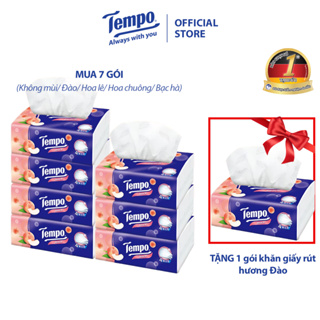 Khăn giấy rút cao cấp Tempo - 4 lớp bền dai, an toàn cho da