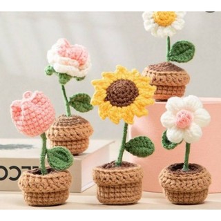 Chậu hoa len mini handmade by CHOCO LEN