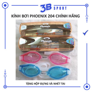 Kính Bơi Hàn Quốc Phoenix 204 Chính Hãng Chống Tia UV TẶNG miếng đút tai chống nước, chống mờ, chống lóa
