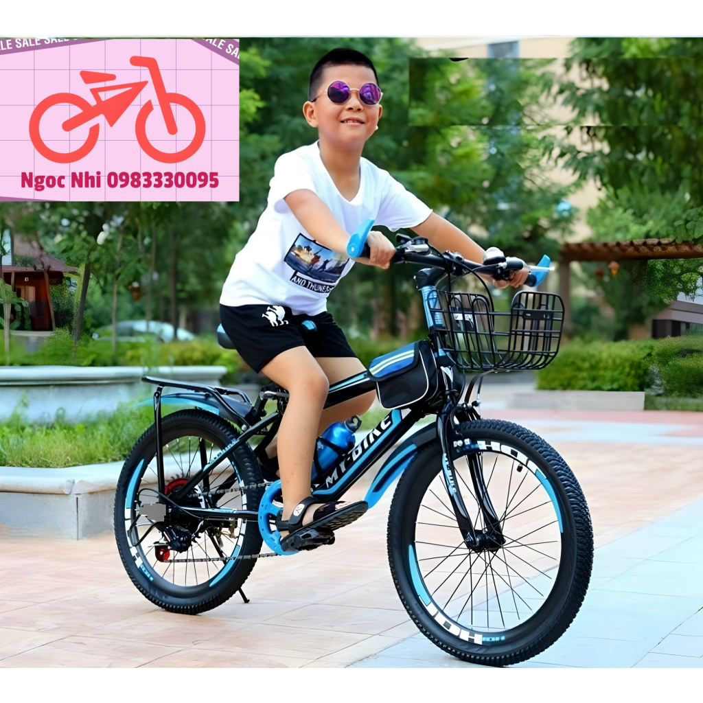 Xe đạp thể thao, địa hình trẻ em cao cấp 20/22/24 inch (7-15 tuổi) TẶNG KÈM CHẮN BÙN VÀ GÁCBAGA