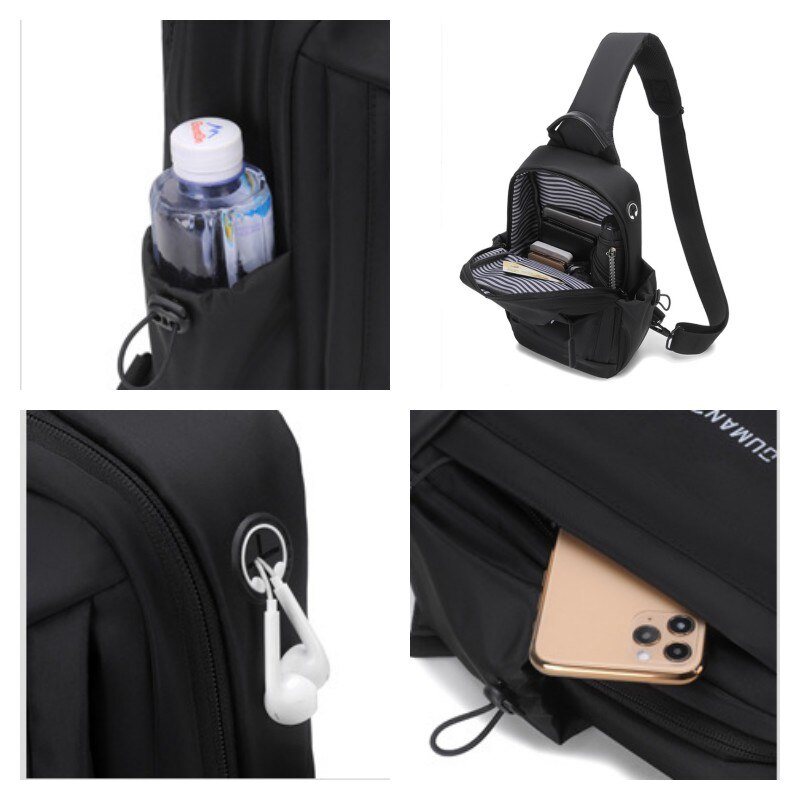 Túi đeo chéo nam nữ vải oxford chống thấm, chống xước cao cấp HV46