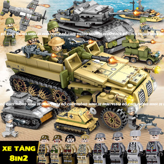 Đồ chơi lắp ráp mô hình xe tăng, cảnh sát đặc nhiệm, Robot Swat, City Swat