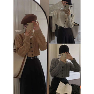 Áo khoác len gân croptop dáng ngắn - Retrostyle - Aokhoaclencroptop_P1K8