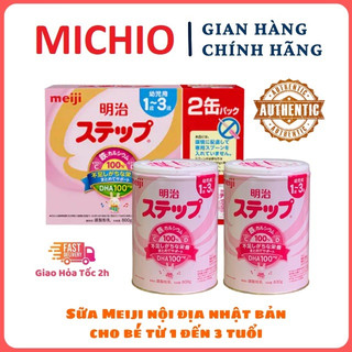 [COMBO 2 LON] SỮA BỘT MEIJI 1-3 MẪU MỚI 800g NỘI ĐỊA NHẬT BẢN