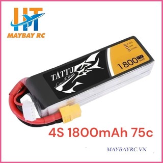 Pin máy bay điều khiển tattu 1800mah 75c 4s 1p xt60 plug