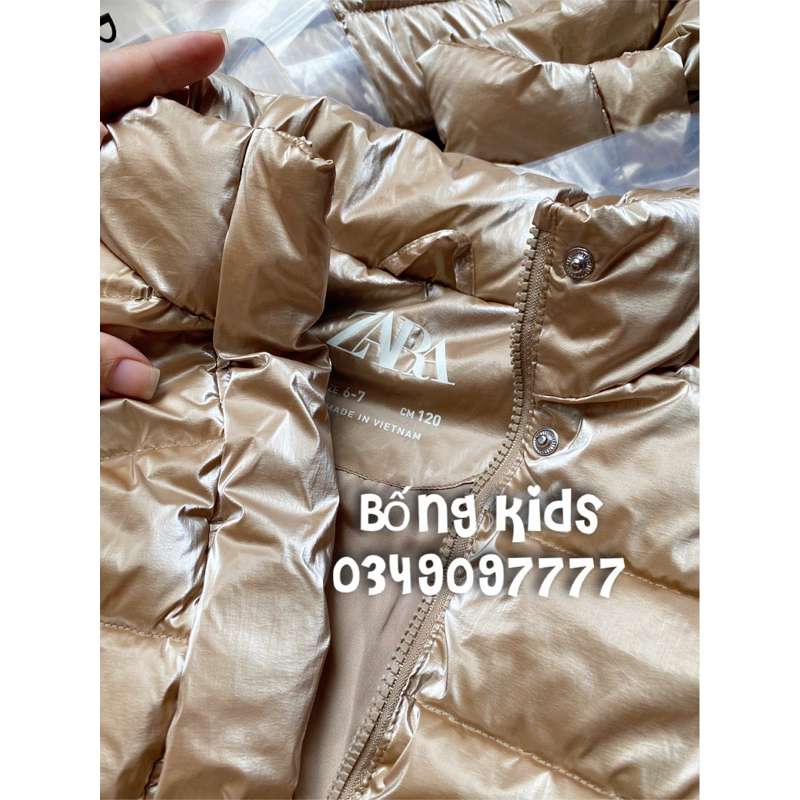 Áo Phao Bé Gái Metallic ZR