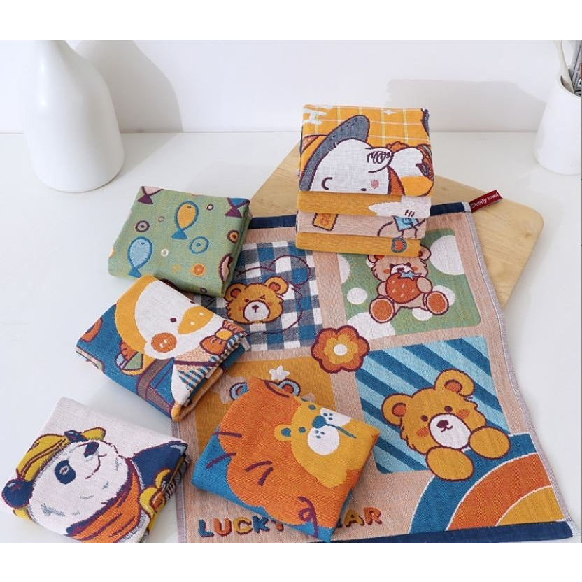 🔴THANH LÝ khăn mặt xô cao cấp cho bé size 25*50cm/35*40cm