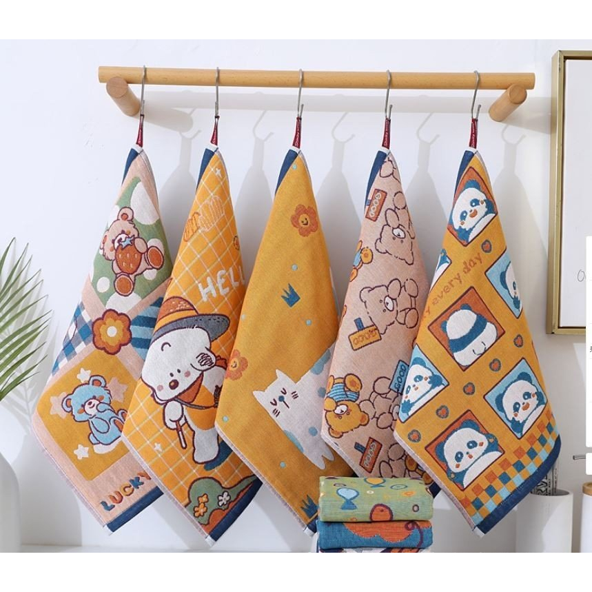 🔴THANH LÝ khăn mặt xô cao cấp cho bé size 25*50cm/35*40cm