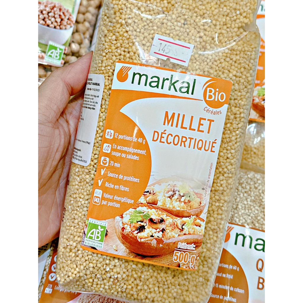 Hạt kê bóc vỏ hữu cơ Markal