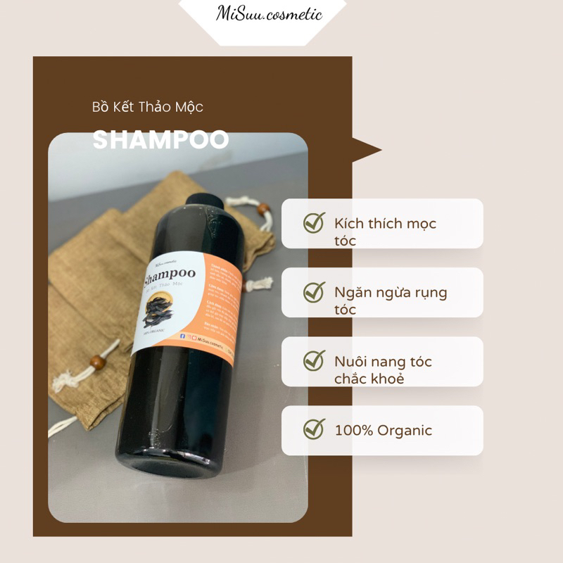 Dầu Gội Bồ Kết Thảo Dược Cô Đặc Sạch Gàu, Nấm ngứa, Giúp Kích Mọc Tóc & Giảm Rụng Tóc