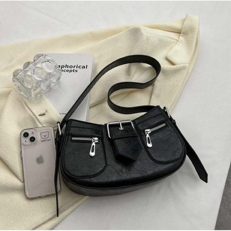 Túi Xách Nữ Túi Kẹp Nách Đeo Vai 1 Dải Da Pu Cao Cấp Phong Cách Hàn Quốc QG Store