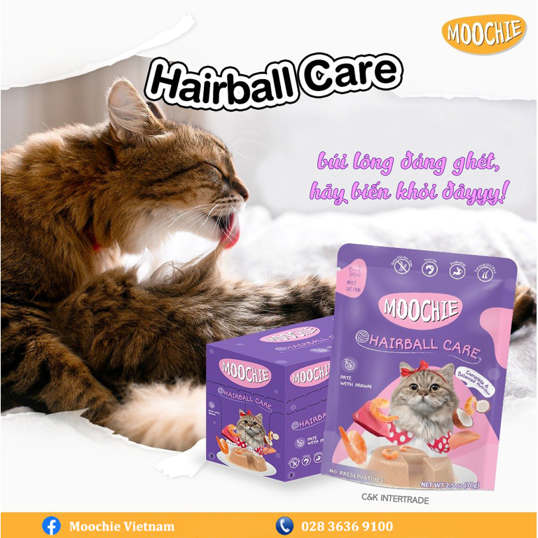 Combo hộp 12 gói pate Moochie cho mèo 70g