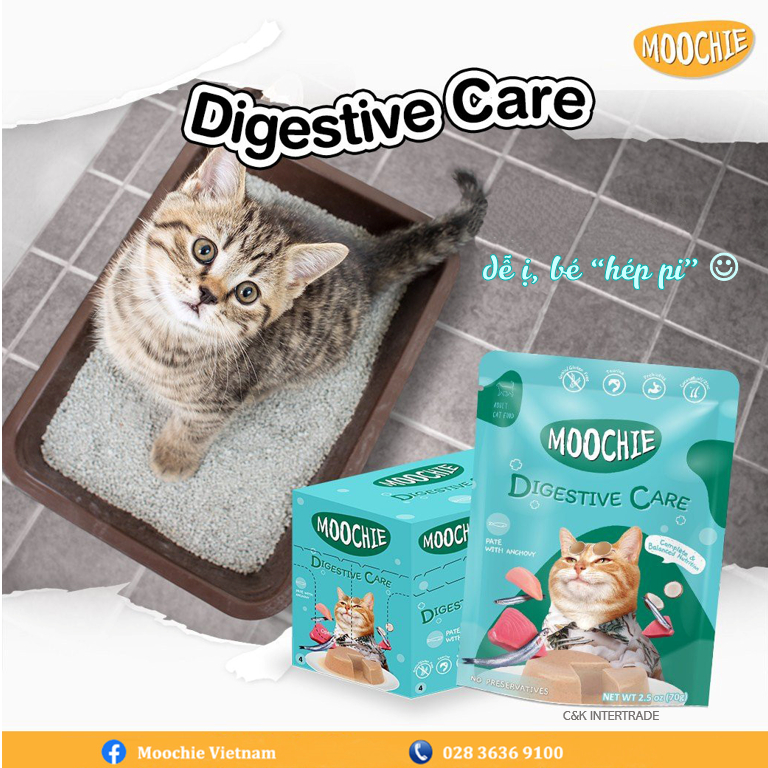 Combo hộp 12 gói pate Moochie cho mèo 70g