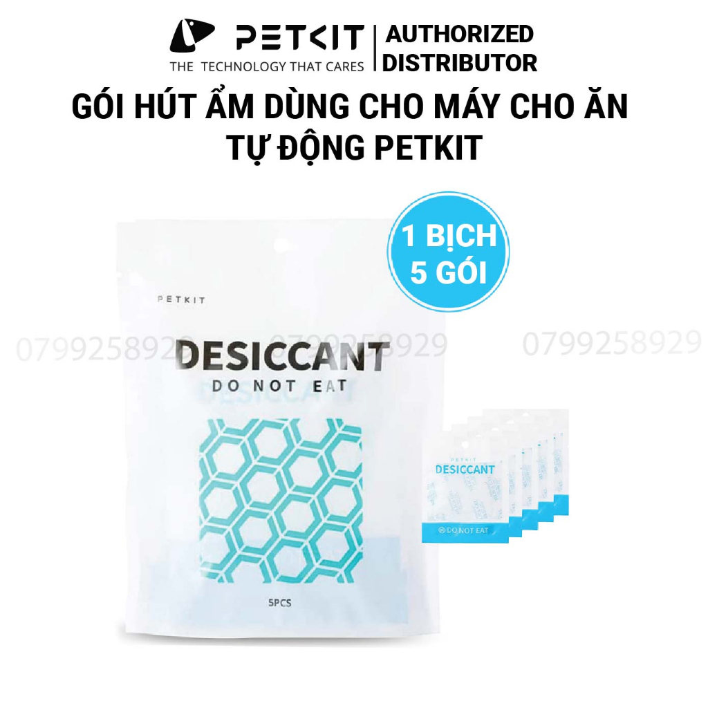 [1 Bịch 5] Gói Hút Ẩm PETKIT Dùng Cho Máy Nhả Hạt, Máy Cho Mèo Ăn Tự Động Petkit