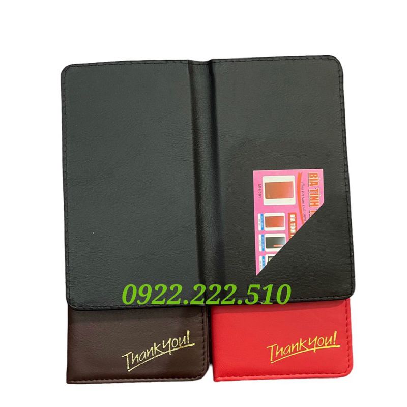 301 - BÌA KẸP BILL DA TÍNH TIỀN 301