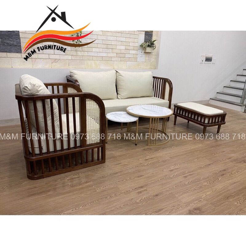 - Bộ Sofa Mây Indochine - Sofa RUSTIC