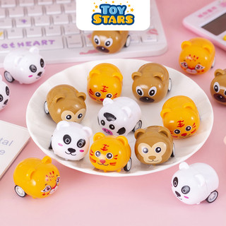 Đồ chơi trẻ em xe chạy cót mini hình thú dễ thương, có 6 mẫu các con thú quen thuộc cho bé chơi