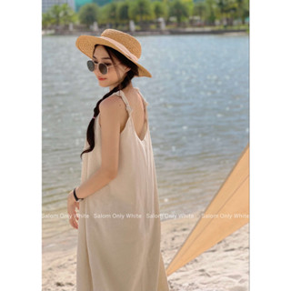 Đầm Linen Maxi Gút Vai Siêu Xinh SALOM - Liber Dress (Ảnh thật chính chủ)