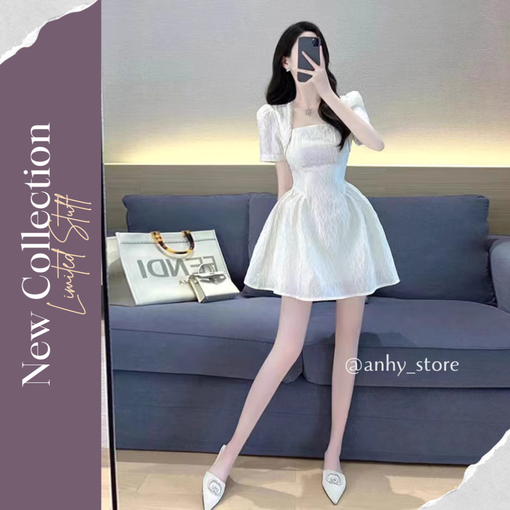 Áo trễ vai nhún tầng - Áo đi chơi nàng thơ siêu xinh