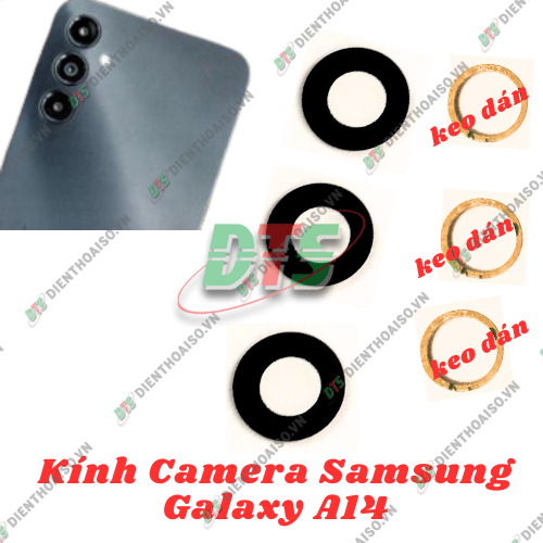 Kính camera Samsung A14 kèm keo dán