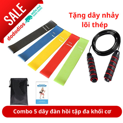Dây Kháng Lực Bóng Đá Tập Lực Sút Tập Lực Sút Cổ Chân, Cơ Chân, Đùi Mông Tặng Dây Nhảy Lõi Thép - Chính Hãng Dododios