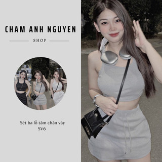 Sv6 - sét ba lỗ tăm chân váy châm anh nguyễn