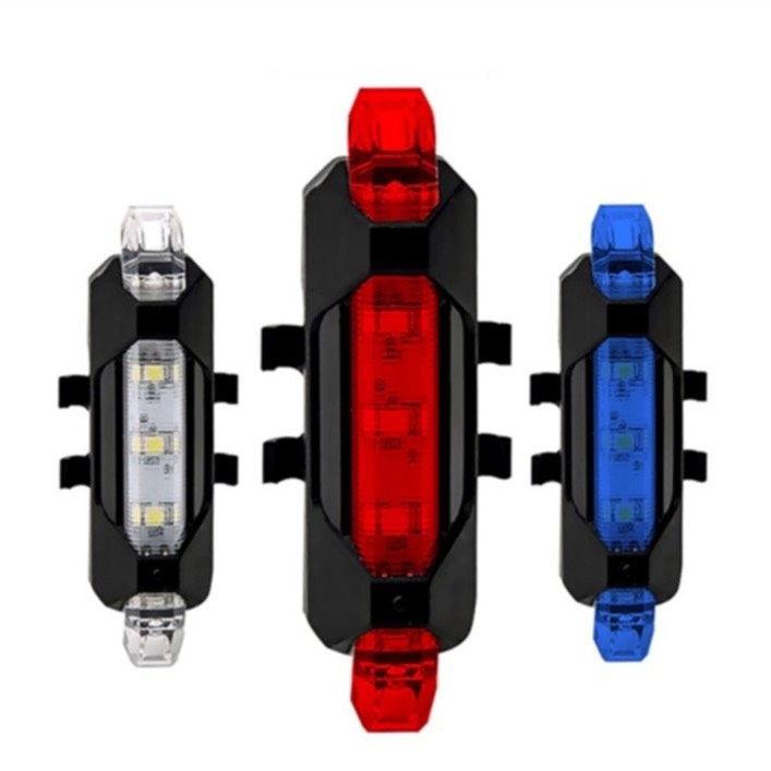 Combo Đèn xe đạp thể thao siêu sáng có còi pin sạc chống nước + Đèn chiếu hậu cảnh báo mã 02 TẶNG 2 ĐÈN GẮN VAN XE