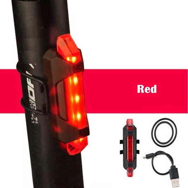 Combo Đèn xe đạp thể thao siêu sáng có còi pin sạc chống nước + Đèn chiếu hậu cảnh báo mã 02 TẶNG 2 ĐÈN GẮN VAN XE