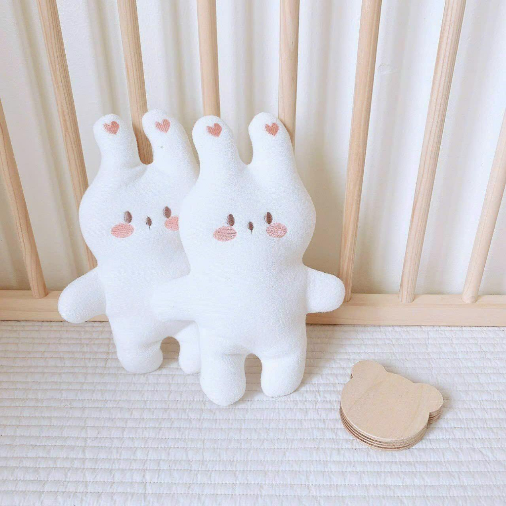 Thú bông thỏ chút chít organic style Hàn Quốc Monona bé trai bé gái dễ thương, xinh xắn