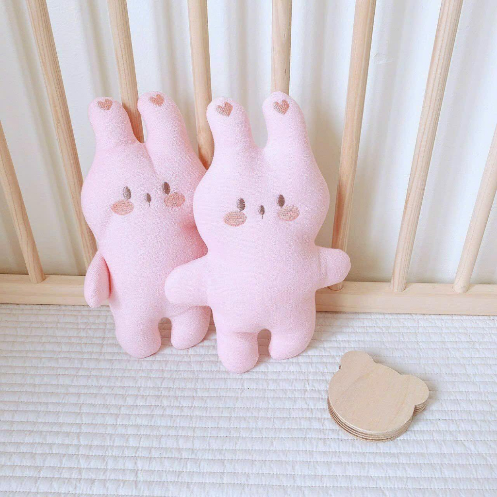 Thú bông thỏ chút chít organic style Hàn Quốc Monona bé trai bé gái dễ thương, xinh xắn