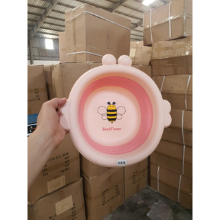 Chậu Rửa Mặt Gấp Gọn Hình Con Ong