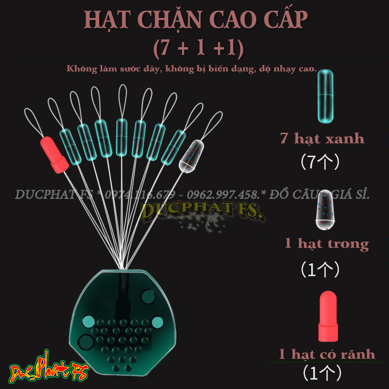 Hạt Chặn Phao Silicon Cao Cấp - Chuyên Câu Đài,Hạt chặn phao Silicon , phụ kiện câu đài