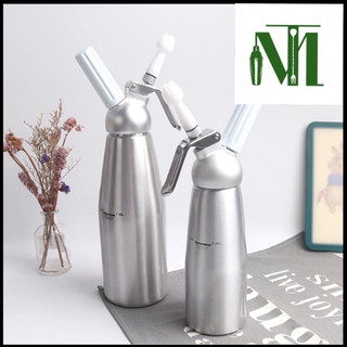 Bình xịt kem tươi cream whipper inox 500ml - 1000ml