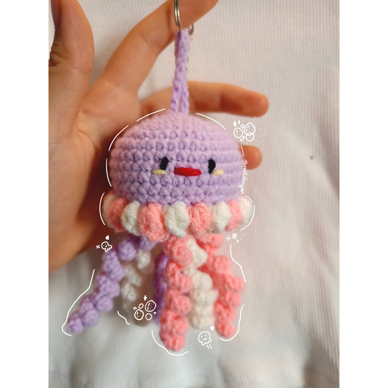 Bạch tuộc len cà nhính handmade DIY