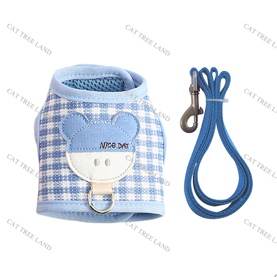 DÂY DẮT CHÓ MÈO KÈM ĐAI NGỰC, KIỂU ÁO VEST - VÒNG CỔ MÈO CHÓ - DÂY XÍCH CHO THÚ CƯNG