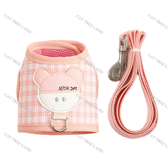 DÂY DẮT CHÓ MÈO KÈM ĐAI NGỰC, KIỂU ÁO VEST - VÒNG CỔ MÈO CHÓ - DÂY XÍCH CHO THÚ CƯNG