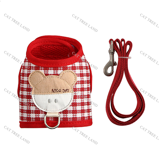 DÂY DẮT CHÓ MÈO KÈM ĐAI NGỰC, KIỂU ÁO VEST - VÒNG CỔ MÈO CHÓ - DÂY XÍCH CHO THÚ CƯNG