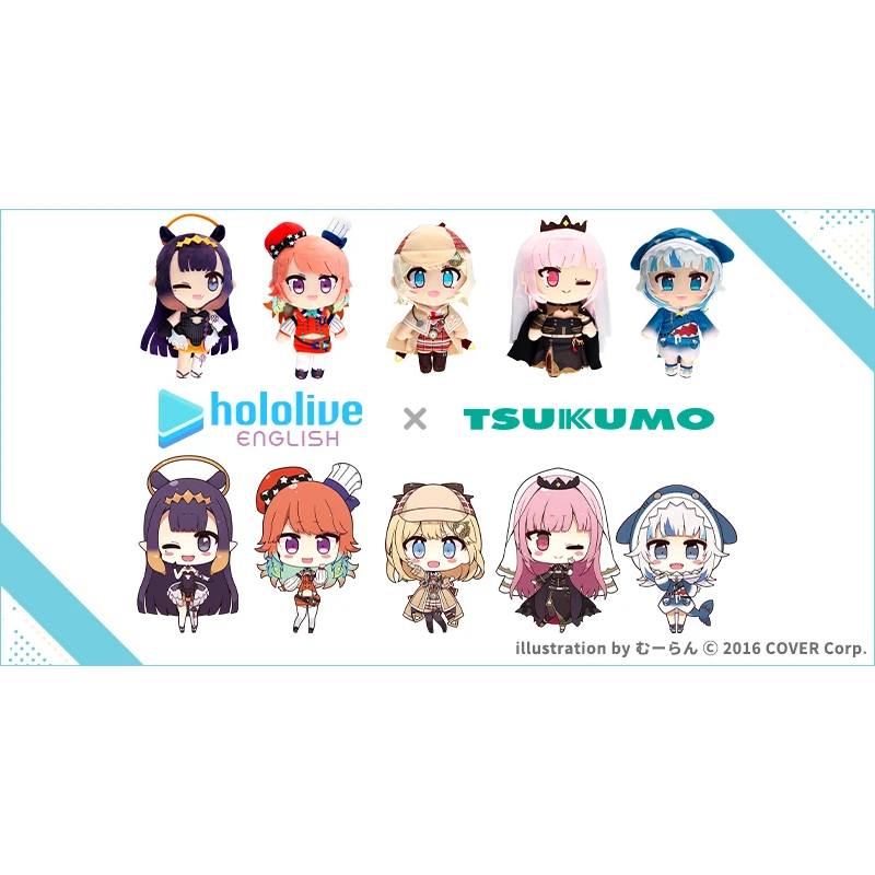 Đồ chơi nhồi bông Hololive - Plushie - Combo of 5: Ina / Kiara / Amelia / Caliope / Gura