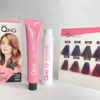 Nhuộm màu phủ bạc qing ăn bạc 100% , ko khô tóc