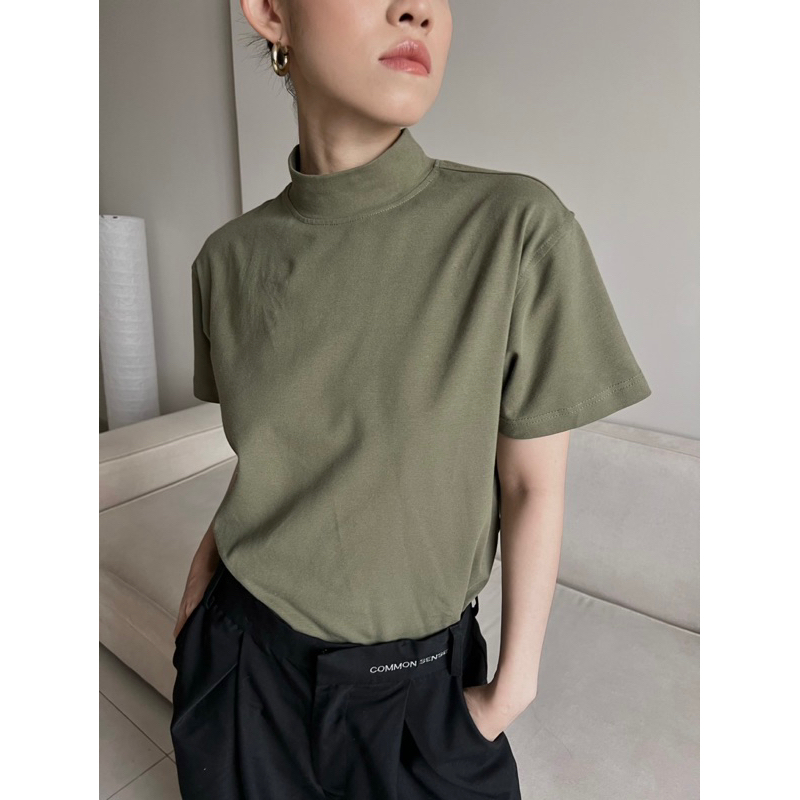 COMMON SENSE - Áo thun cổ cao high neck