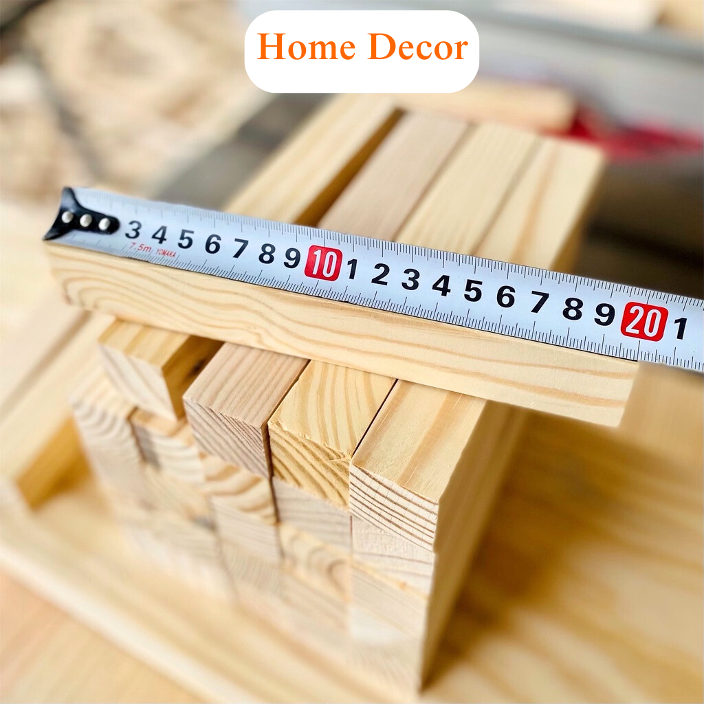 Thanh Gỗ Thông Pallet Vuông 3x3 Dài 20cm - 30cm, Gỗ Thông Xẻ Thanh Vuông
