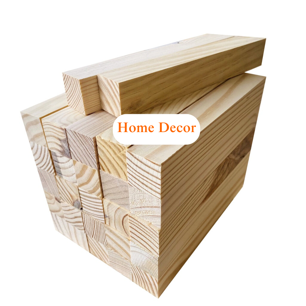 Thanh Gỗ Thông Pallet Vuông 3x3 Dài 20cm - 30cm, Gỗ Thông Xẻ Thanh Vuông