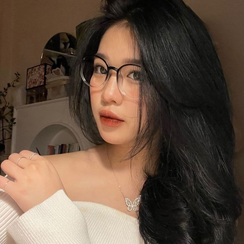 Gọng kính cận nam nữ LILYEYEWEAR chất liệu nhựa bền kiểu dáng thời trang 17095