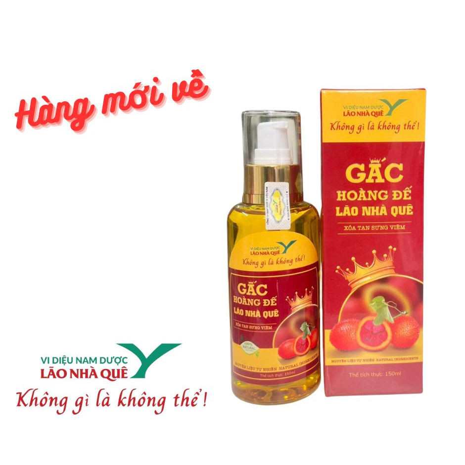 Gấc Hoàng Đế - Lão nhà quê hỗ trợ giảm sưng đau do viêm cơ, viêm khớp, gout