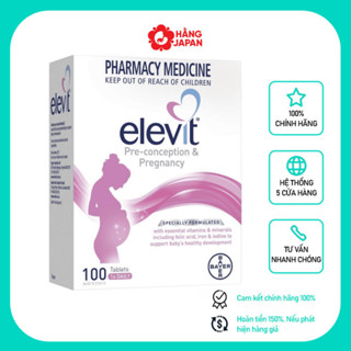  Vitamin tổng hợp cho bà bầu Elevit tăng cường sức khoẻ hỗ trợ thai kỳ khoẻ mạnh hộp 100 viên và sau sinh 60 viên 